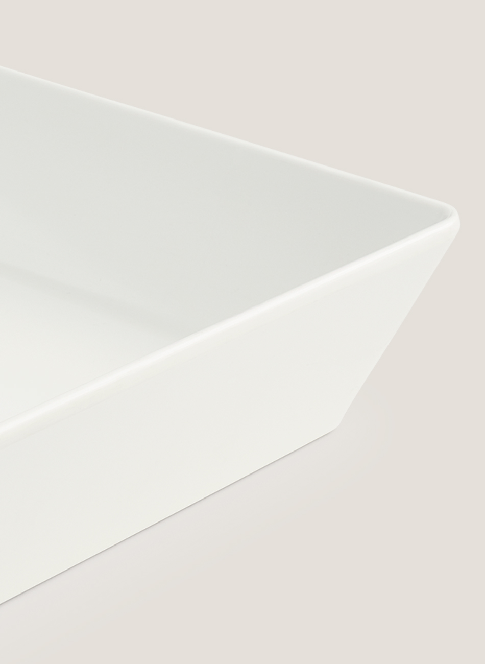 Bandeja melamina honda blanca