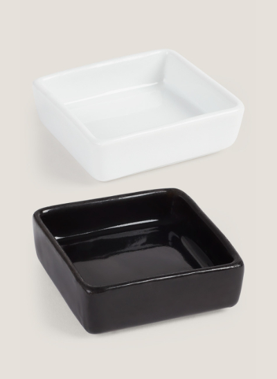 White miniature dish