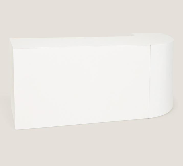 Barra line curva blanca