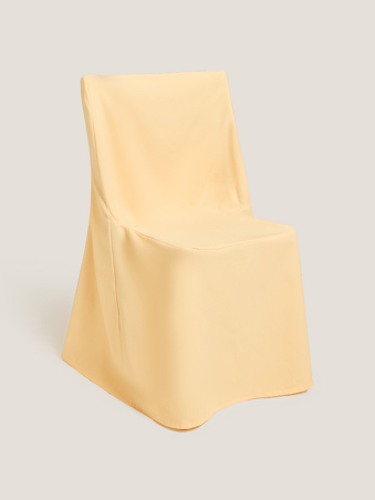 Silla plegable con funda crema