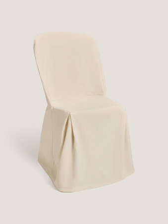 Silla fija con funda marfil