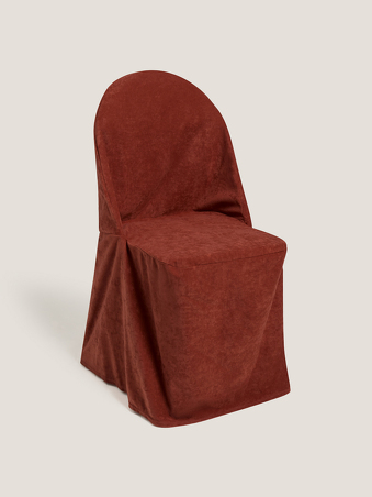 Silla plegable con funda teja