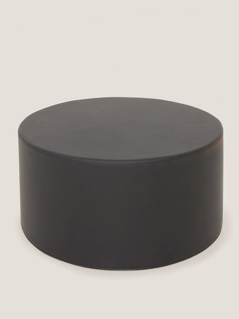 Puff /mesa boston negro redondo grande