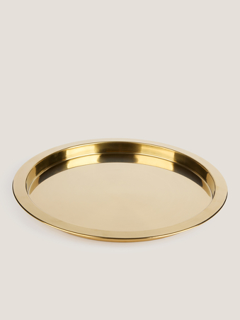 Bandeja servir dorada