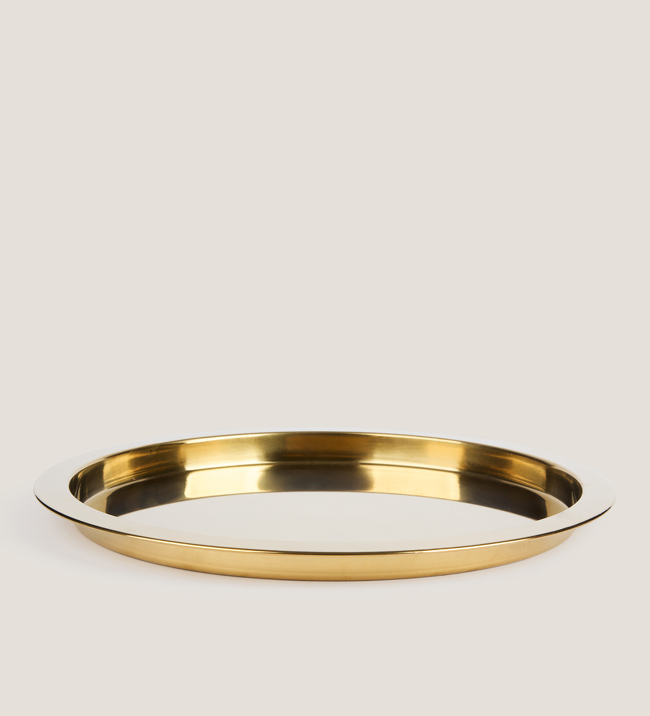 Bandeja servir dorada