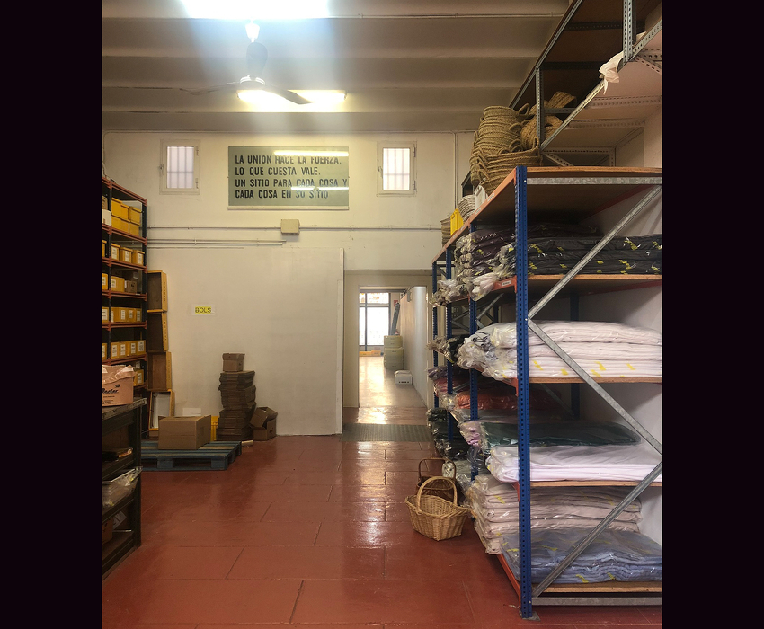 Almacén Córcega antes de transformarse en el showroom 2020