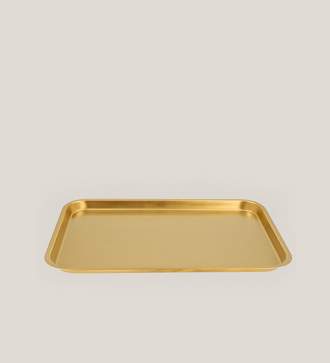 Rectangular gold Bangalore platter