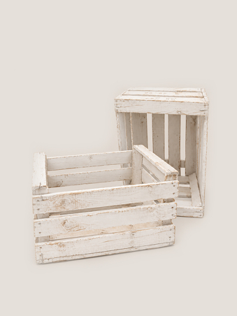 caja fruta blanca