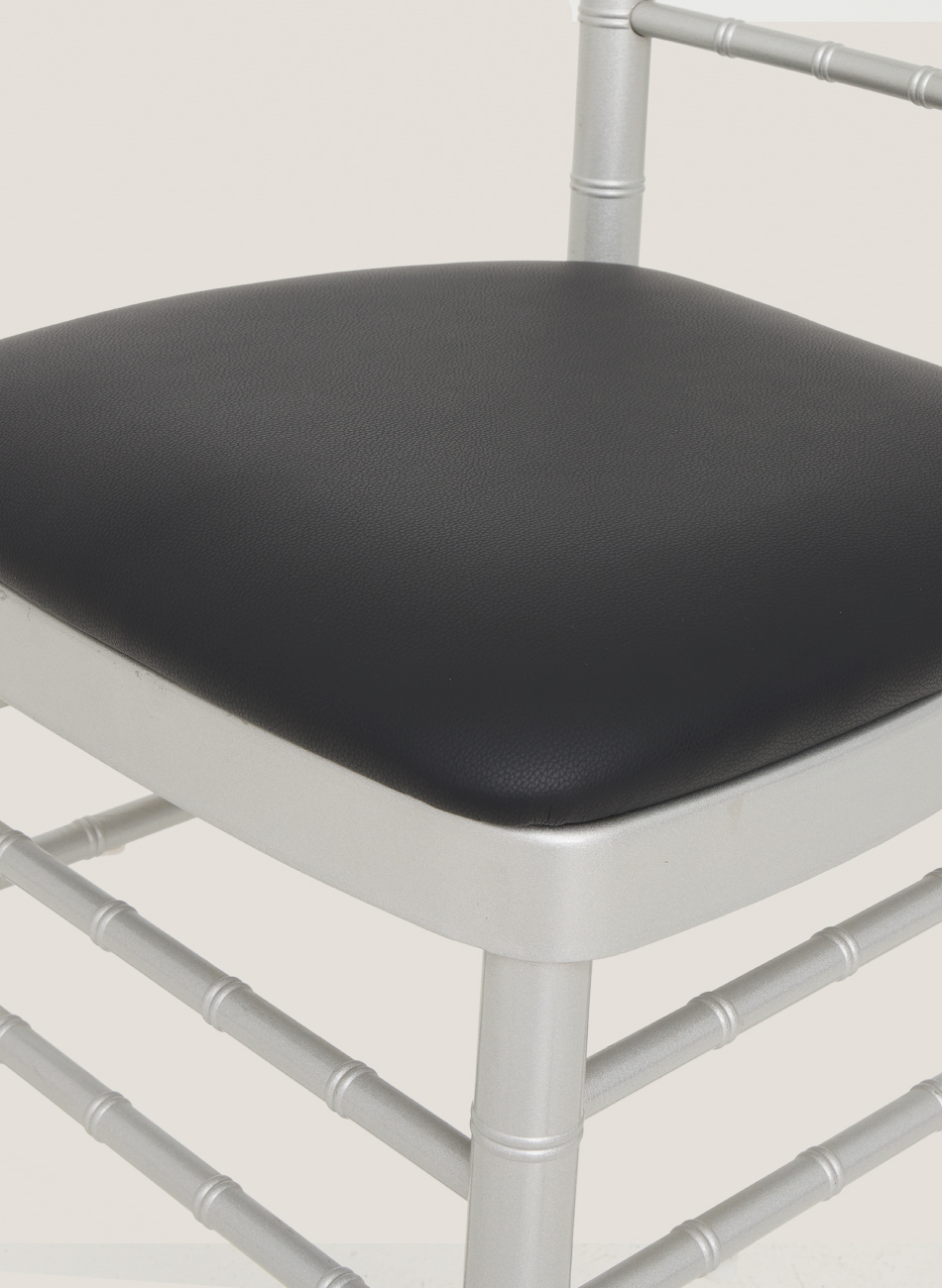 Silver-black chiavari chair