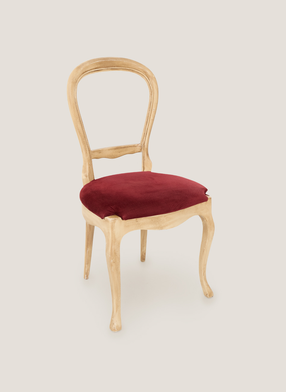 Silla holu asiento granate