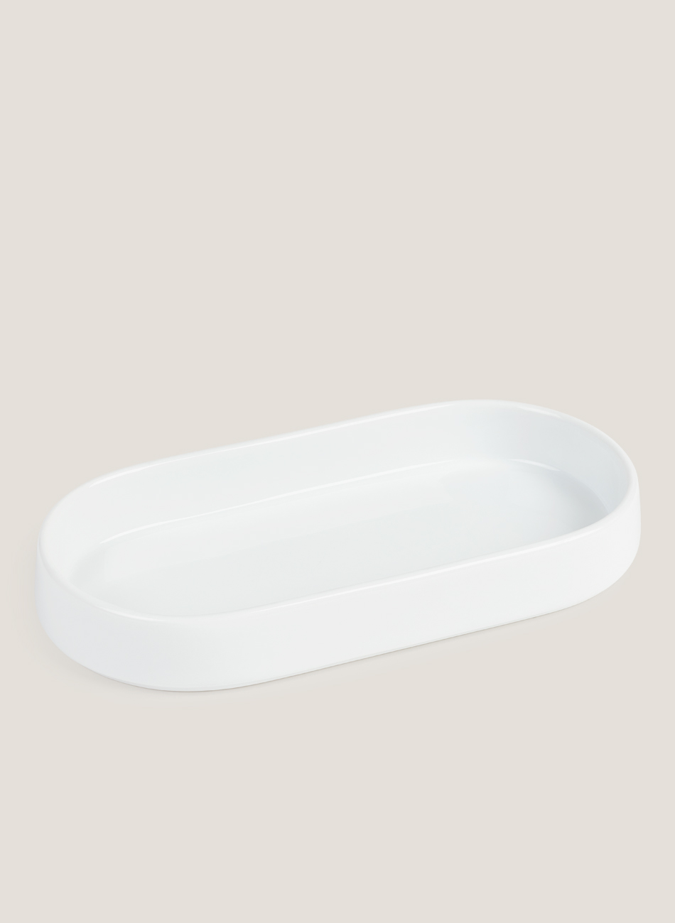 Fuente tea oval porcelana