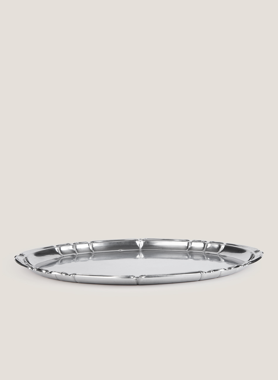 Safata vintage oval inox