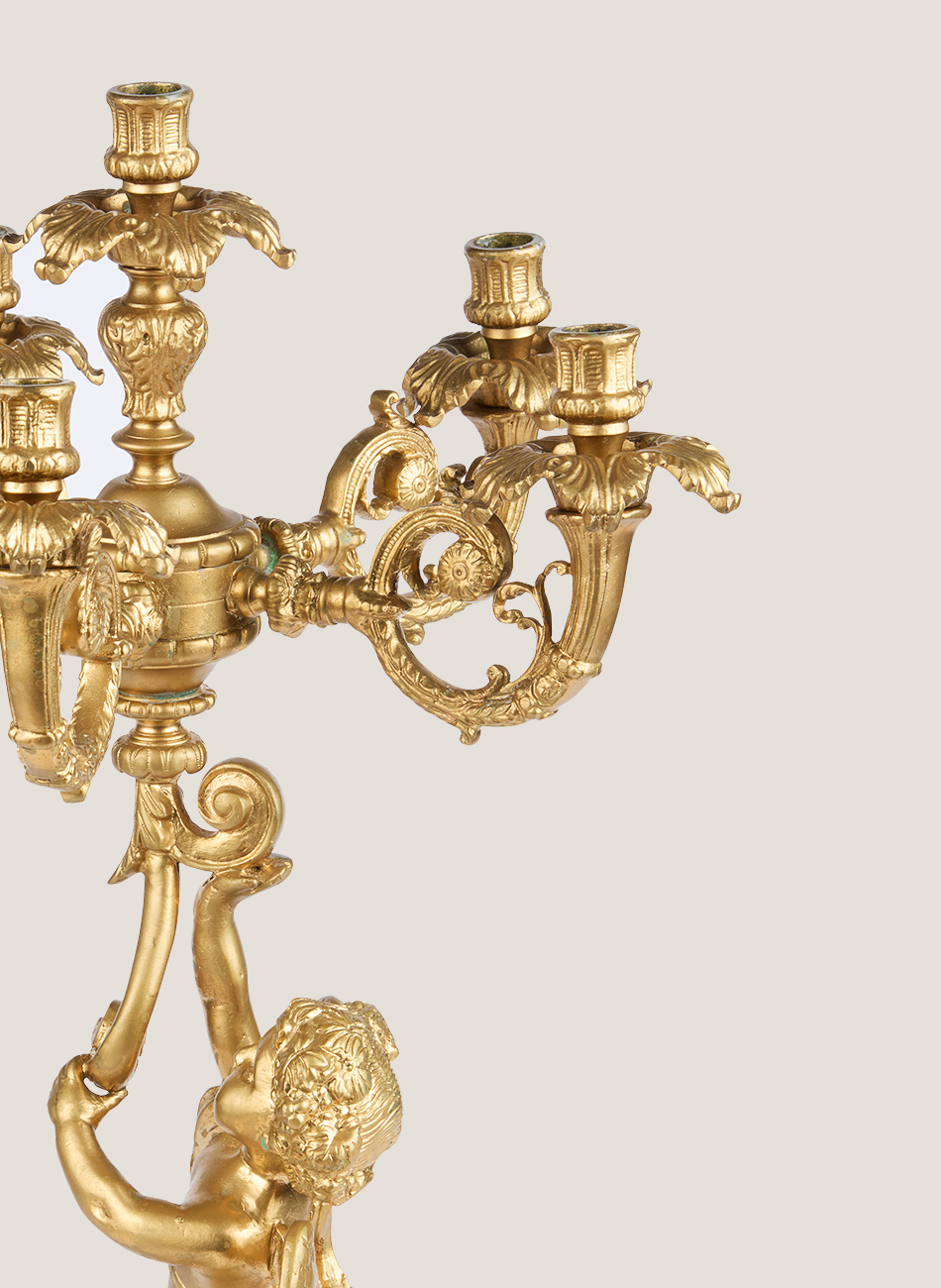 Candelabro ángeles 6 brazos