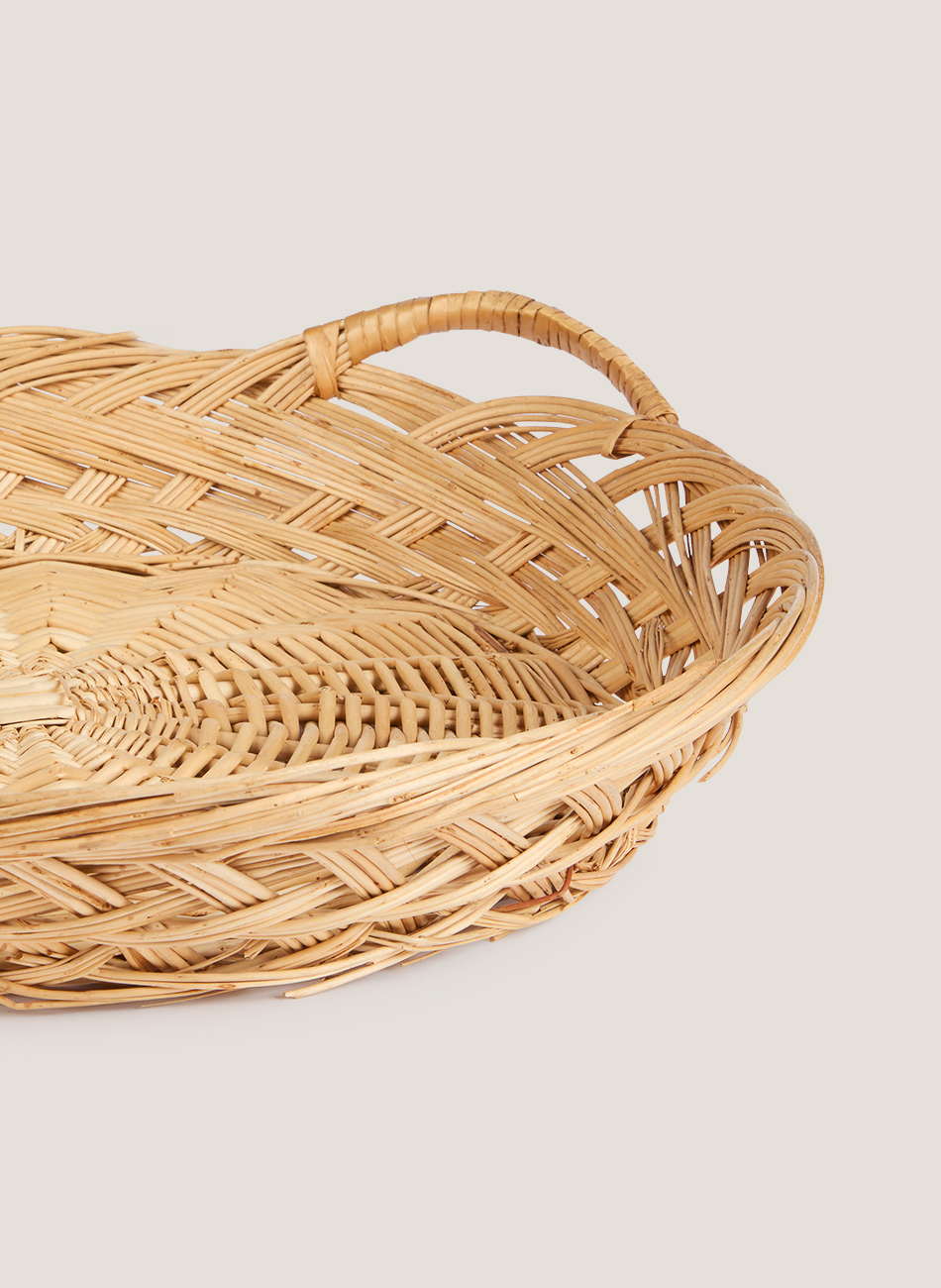 Cesta mimbre redonda