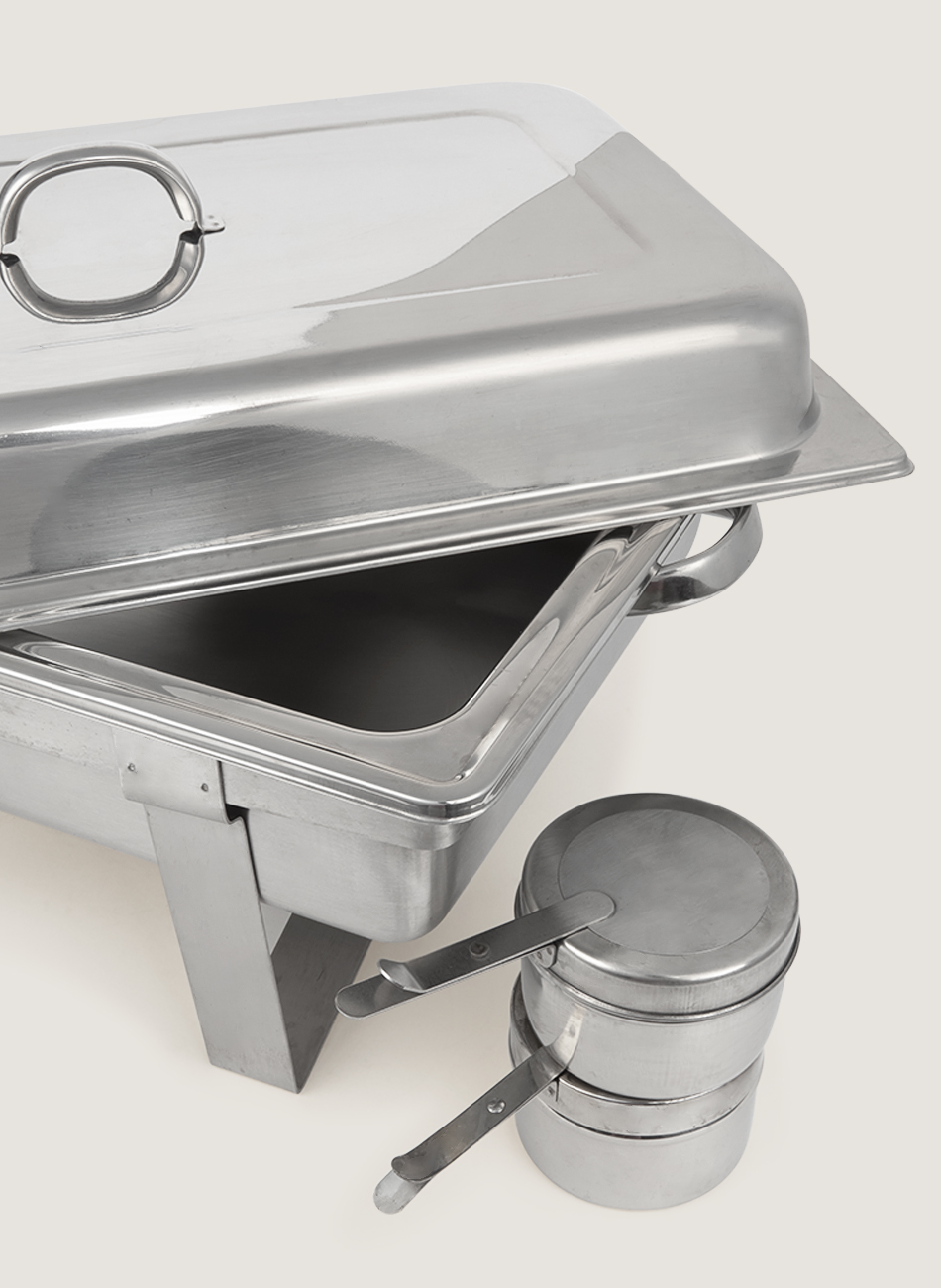 Chafing tapa extraible