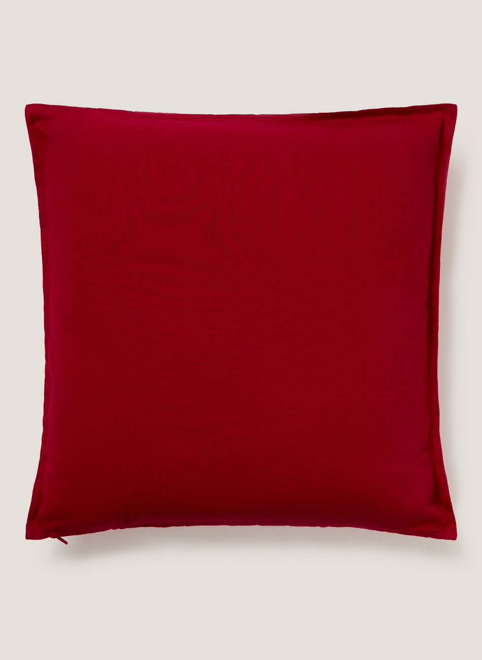 Cojín rojo liso
