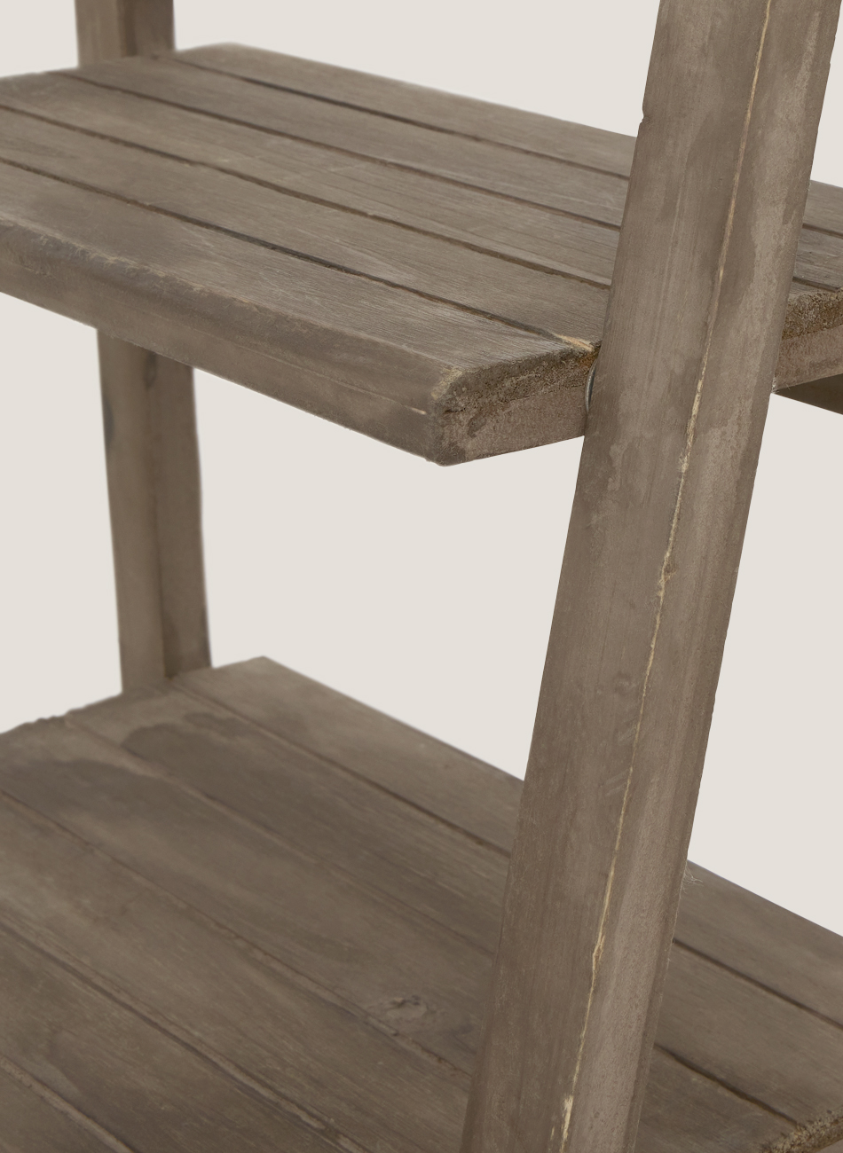 Estantería escalera madera natural