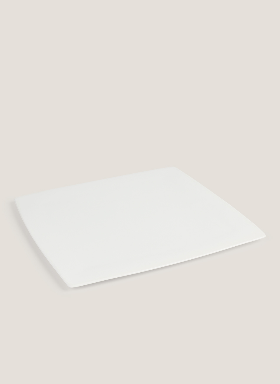 Fuente cuadrada marfil