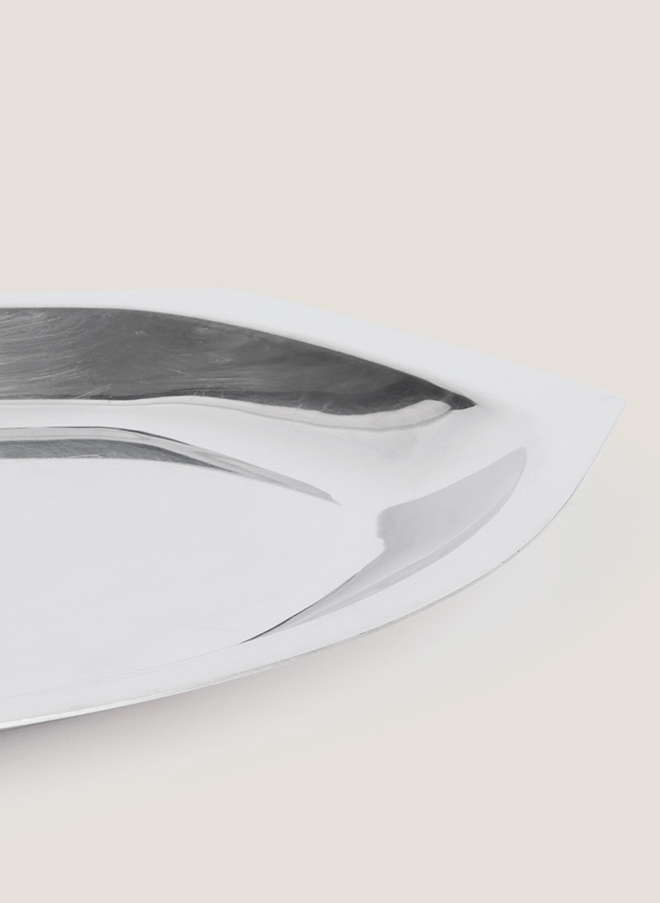 Fuentes inox "l" redonda y ovalada