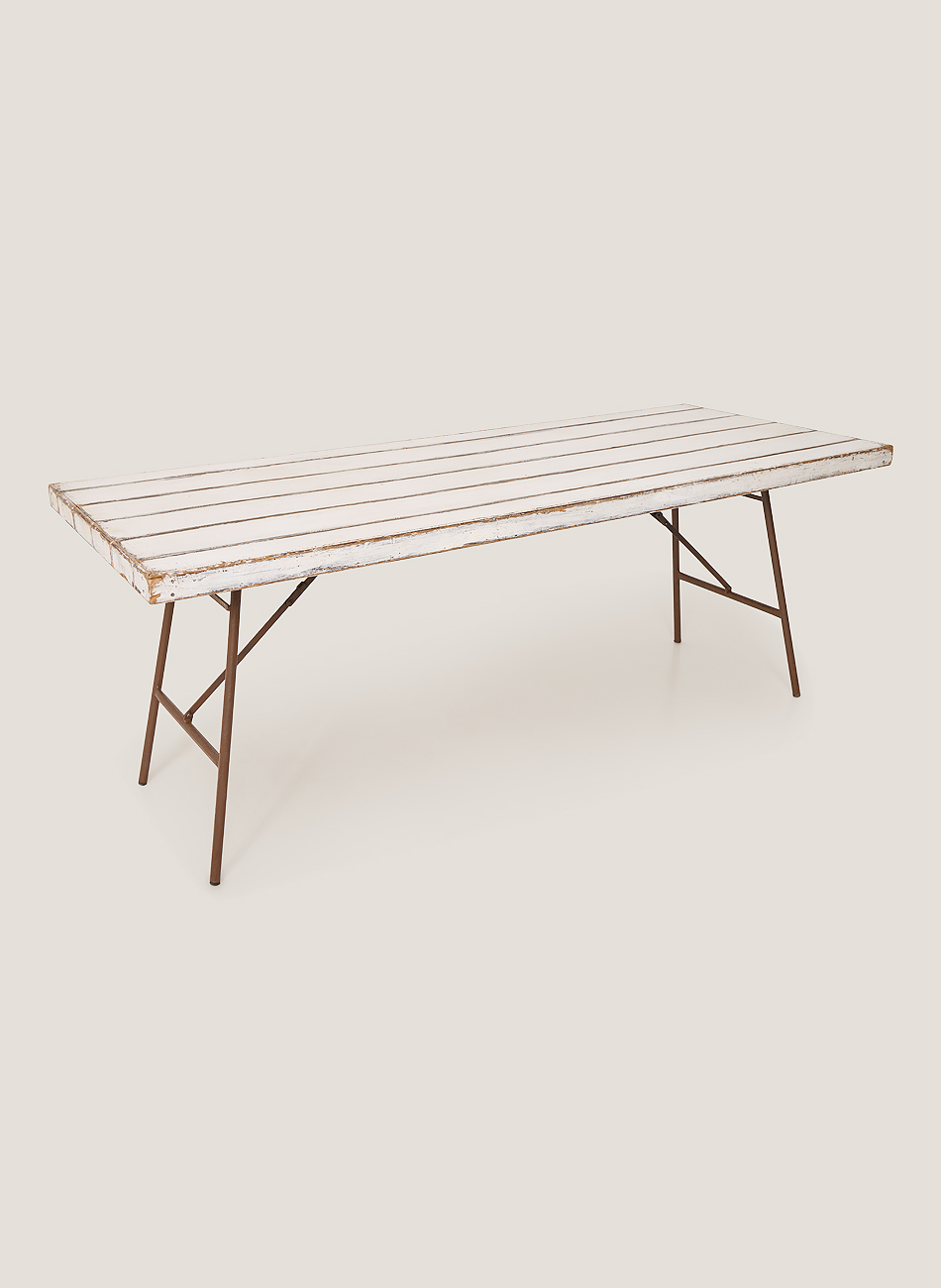 Mesa slat blanca