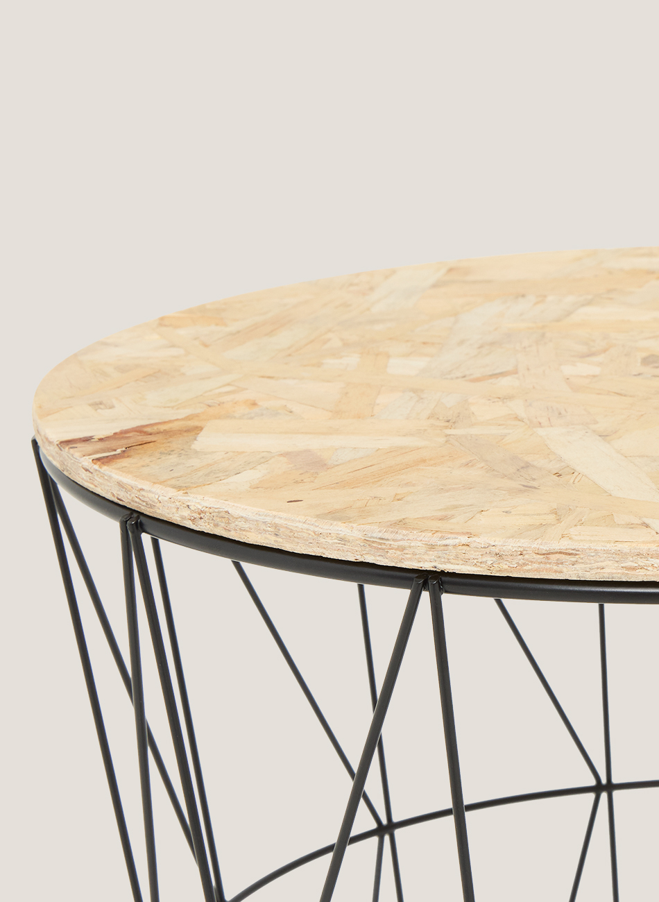 Mesa soft madera metal pequeña