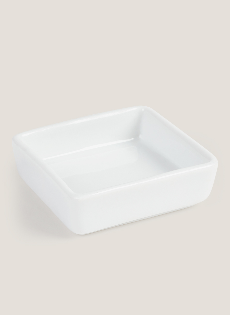 White miniature dish