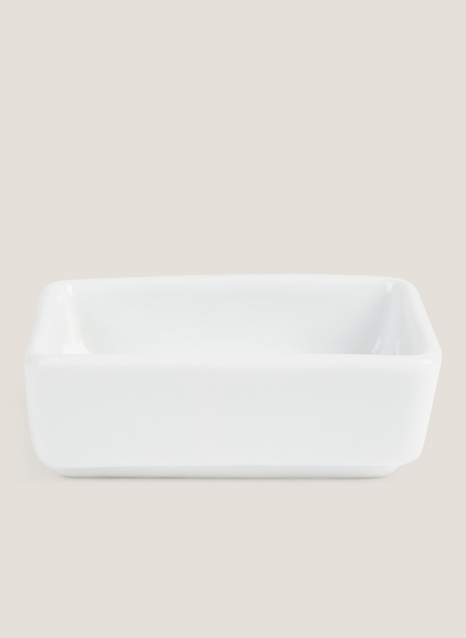 White miniature dish