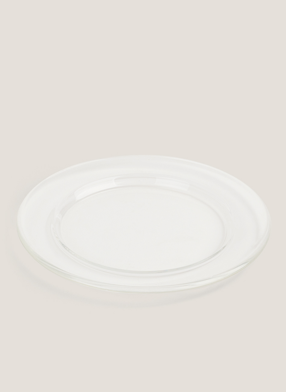 Plato cristal ala degustación