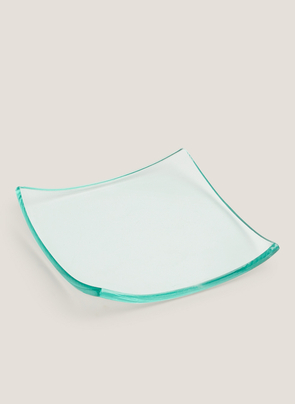 Plato cristal cuadrado