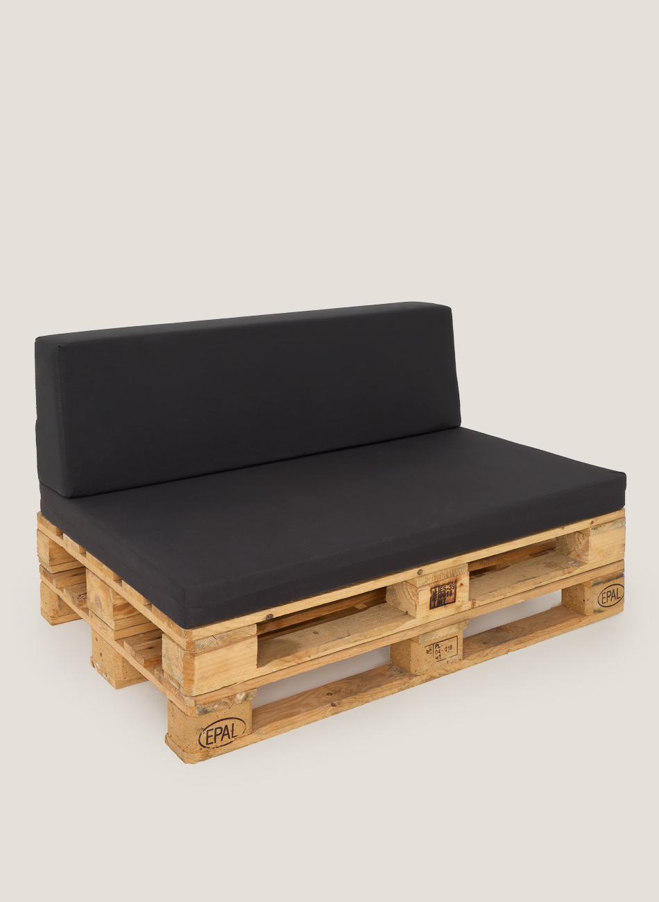 Sofà paletfusta negre