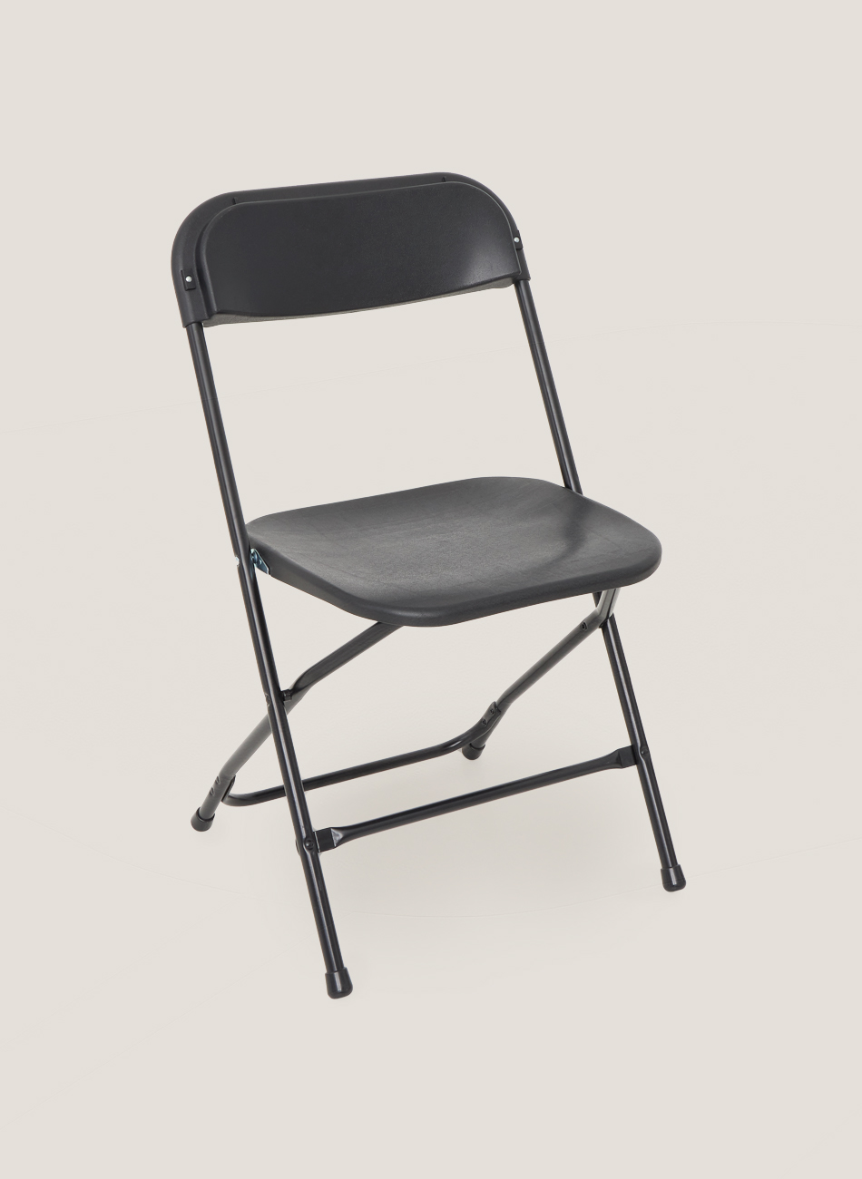 Silla basic negra plegable