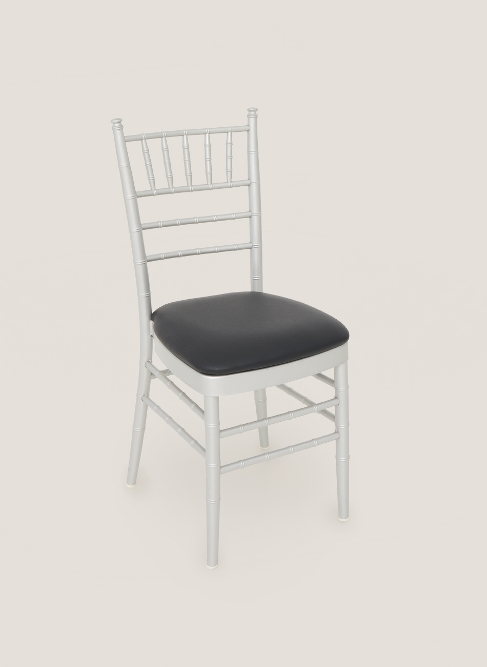 Silver-black chiavari chair