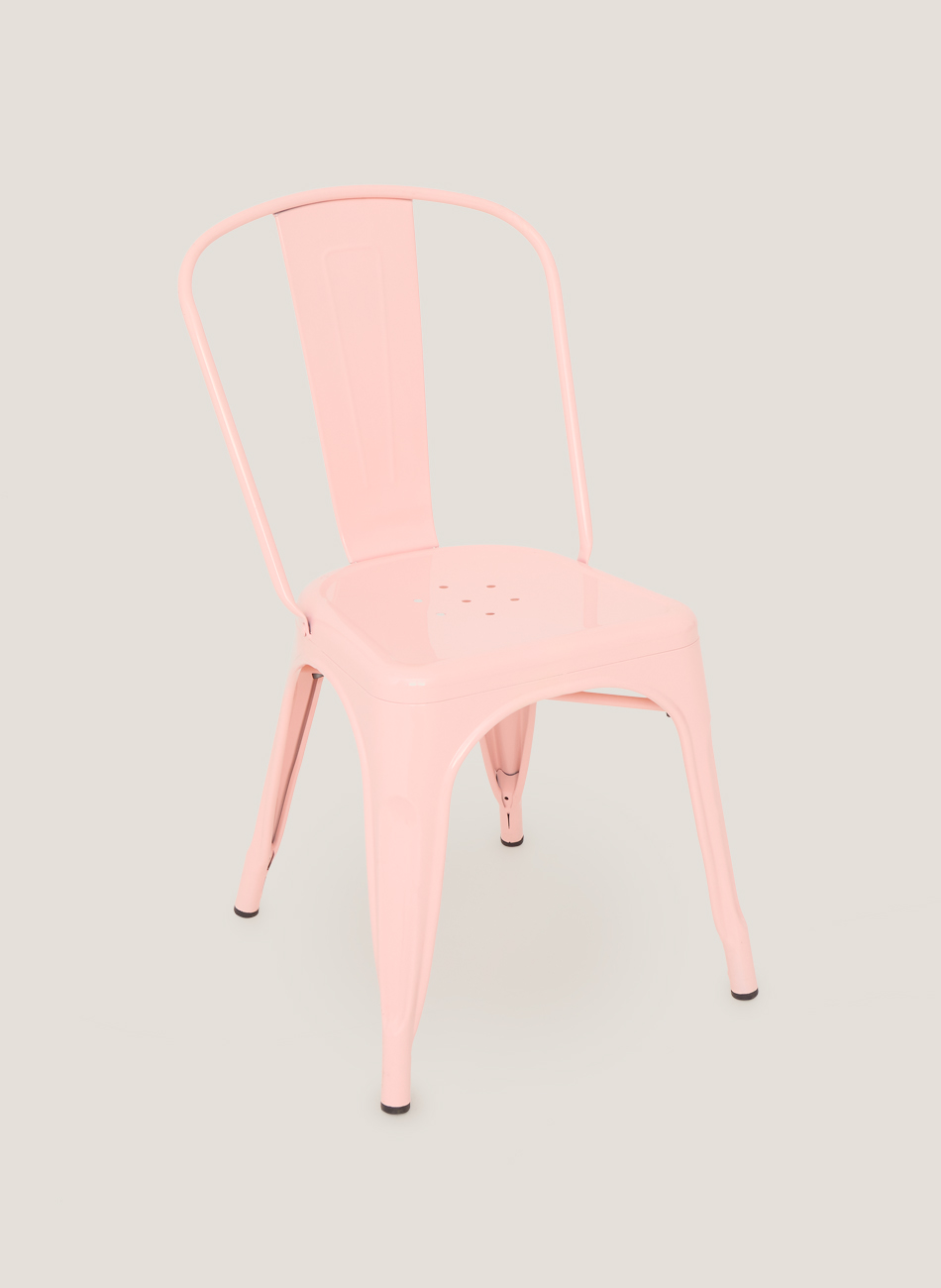Pink fabrik chair